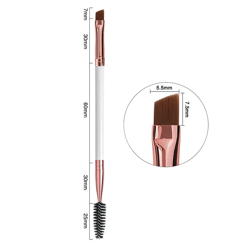 1pc 2 in 1 Double Head Eyebrow brush+Eyelash brush Makeup Tools Cosmetic Brushes Eye lash Make up Brushes brochas maquillaje — image 8