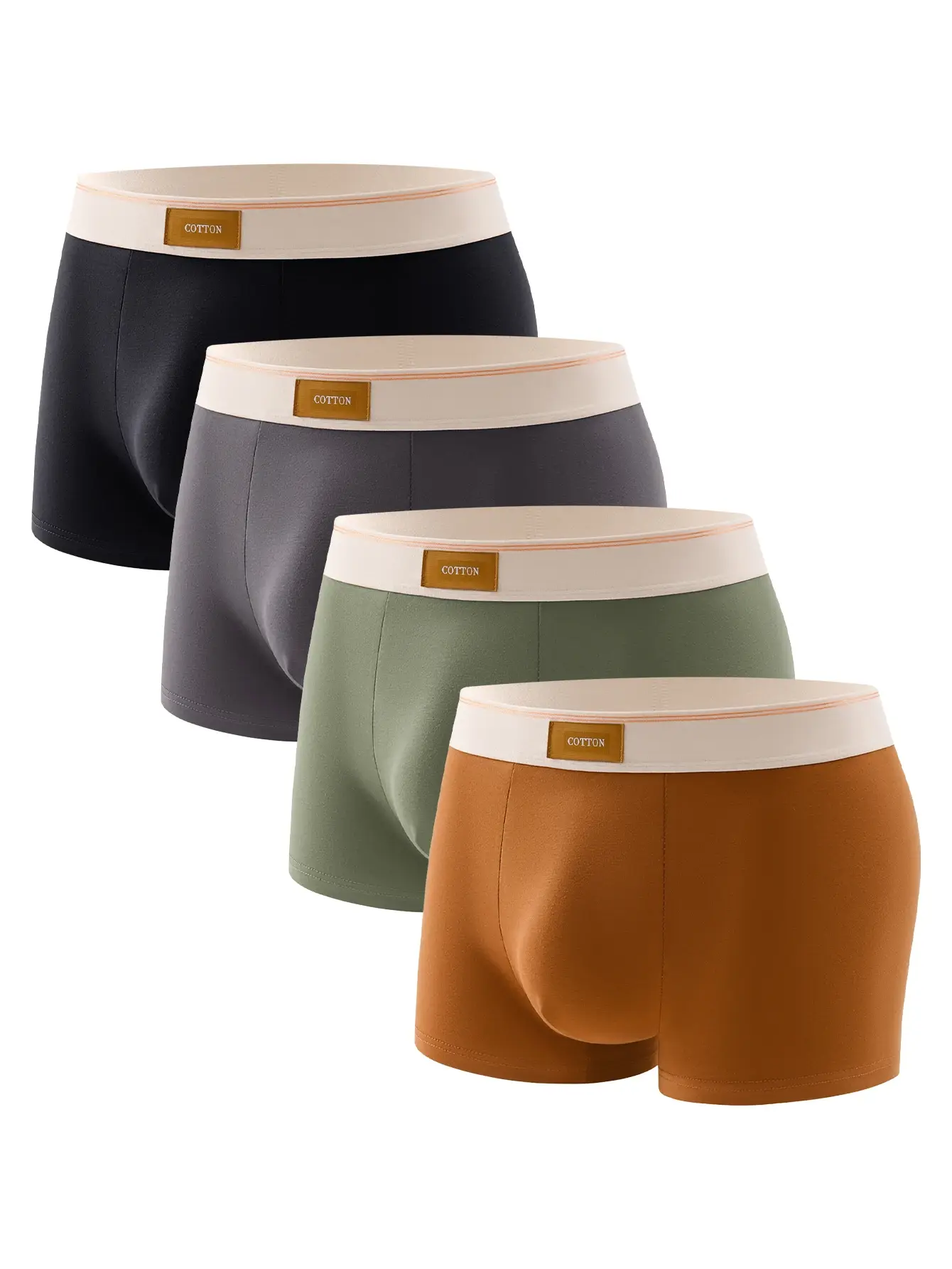 3Pcs High-Quality Cotton Men's Boxer Briefs Soft Healthy Casual Fashionable Sport Boxers Trendy Men's Shorts Underwear — image 11