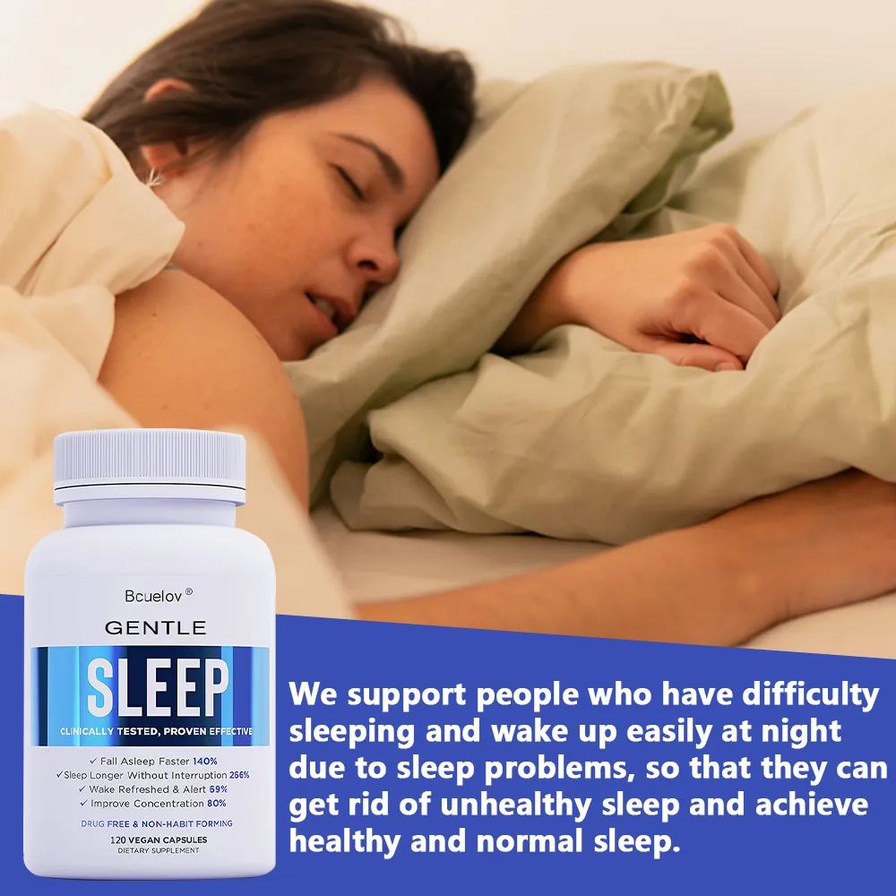 Sleep Supplement - with Magnesium Combats Nighttime Sleep Restores Sleep Quality Prolongs Sleep Time and Relieves Stress