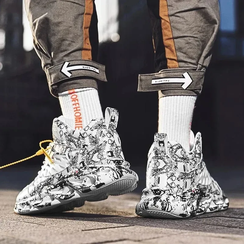 2026 New Basketball Shoes Men Anti Slip Basketball Sneakers Training Walking Shoes Men Light Weight Sport Sneakers Plus size 46