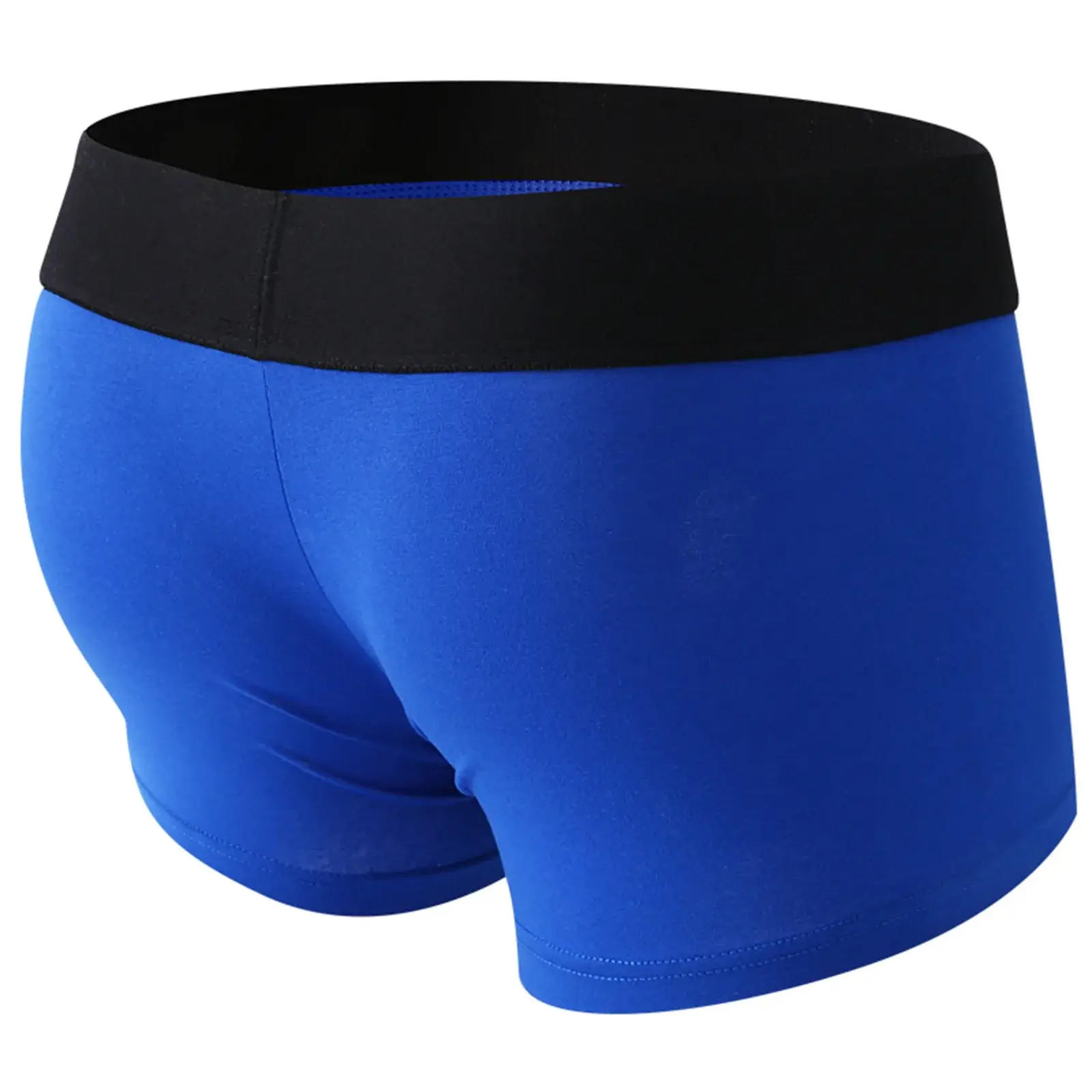 Herren-Boxershorts mit Vorderloch-Beutel, Unterwäsche, Silikon-Cockring, sexy Boxershorts, breiter Bund, Baumwollunterhose, aushöhlen, Dessous