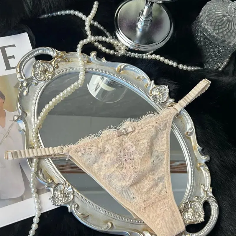 Seluar Dalam Wanita Renda Seluar Dalam Mini Seluar Elegan Fancy Seksi Lutsinar Pakaian Dalam Wanita Pakaian Intim Pinggang Rendah G-String