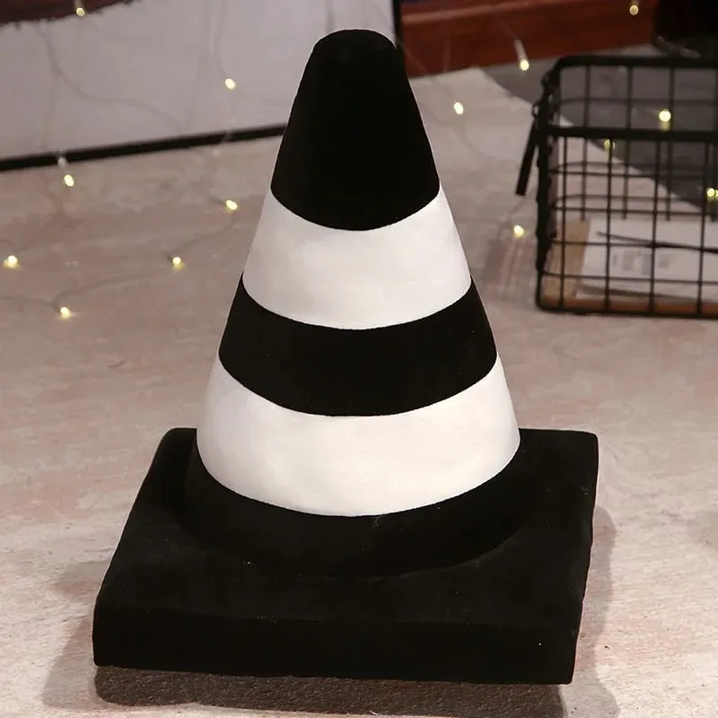 Simulation Traffic cone Plush Pillow Creative Roadblock Stuffed Toy Construction Cone Sign Cushion Doll Kids Boys Road Game Gift — image 16