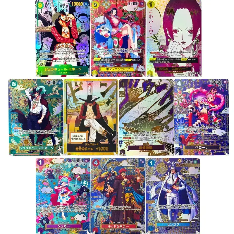 (EN/JP) ONE PIECE GAME Card Monkey D Luffy OP05-119 Manga SP Gold/Silver High Quality Textured Flagship Proxy Cards