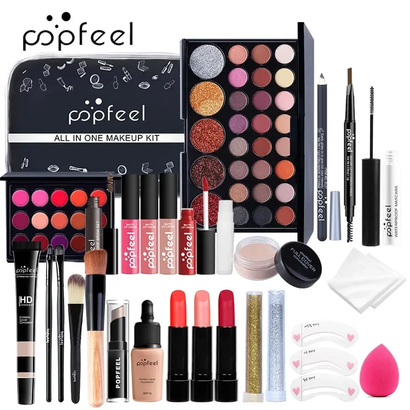All In One Makeup Kit for Women Full Kit Set All in One Makeup Sets Include Eyebrow Eyeliner Eyeshadow