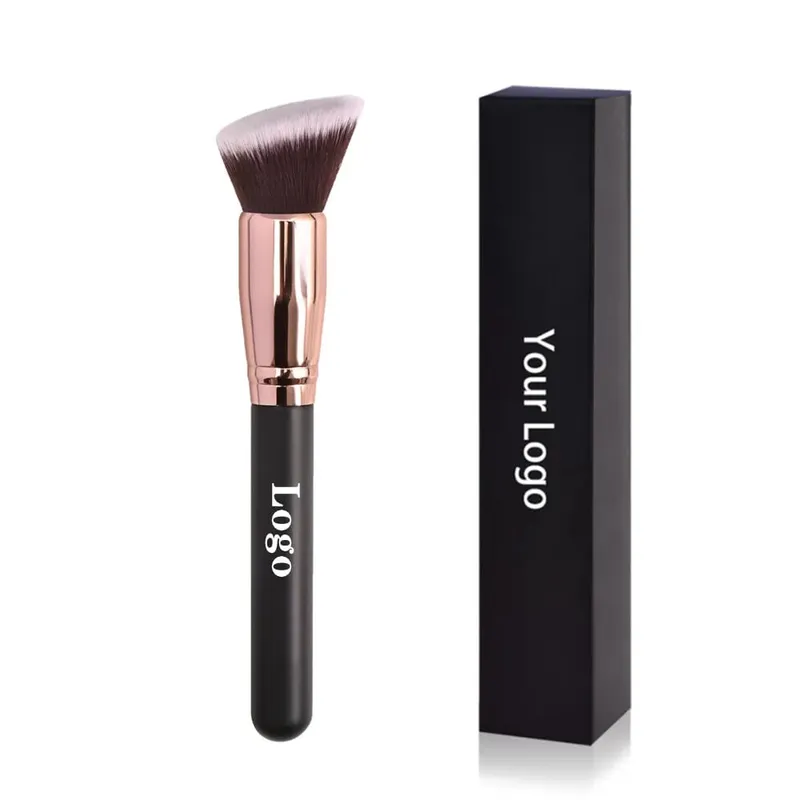 Free Private Label Makeup Brushes Foundation Loose Powder Concealer Blending Brush Pink Beauty Makeup Tool Wholesale Bulk 10pcs — image 12