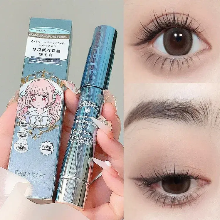 Rímel de fibra de seda para cílios, à prova d'água, extensão de longa duração, alongamento de cílios, maquiagem cosmética preta