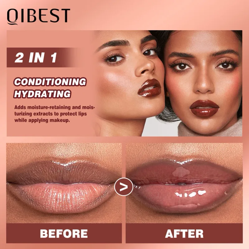 Crystal Lip Balm Moisturizing Lip Gloss Oil Jelly Lipgloss Long Lasting Liquid Lipstick Hydrating Tinted Lip Serum Makeup