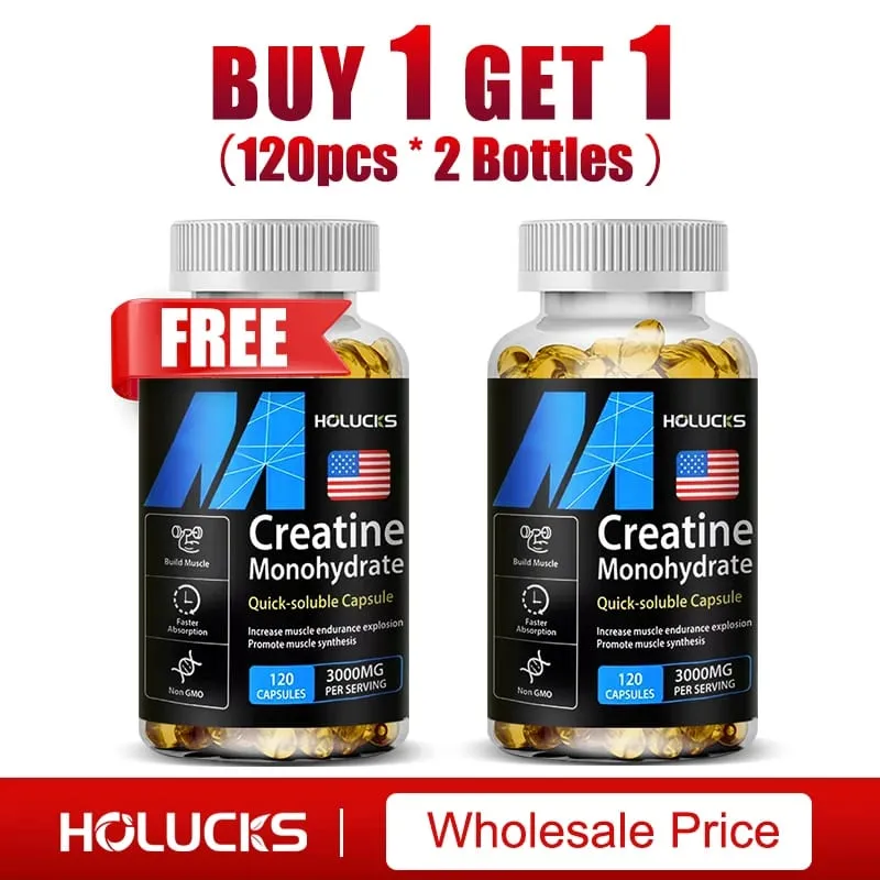 Creatine Monohydrate Supplement Boost Energy Support Muscle Mass Improve Performance for Workout