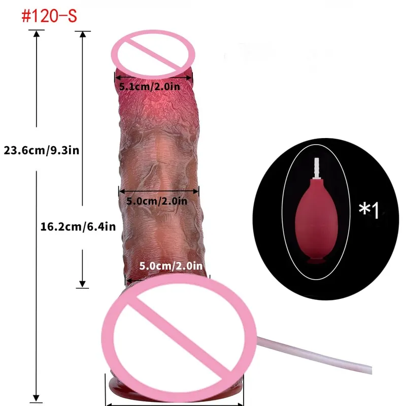 Lifelike Squirting Penis Silicone Ejaculation Large Realistic Dildo With Sucker Skin Touch Anal Sex Toys For Women