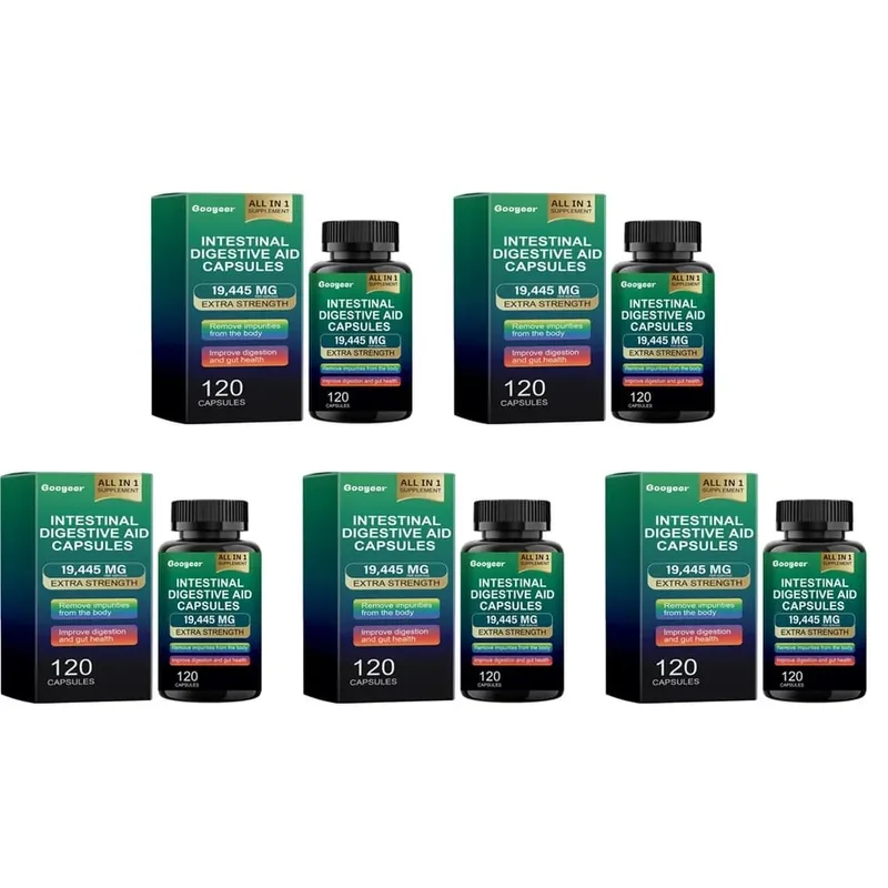 Googeer Intestinal Digestive Aid Capsules Fish Oil Extract Supports Digestion and Gut Health Supports Immunity 120 Capsules