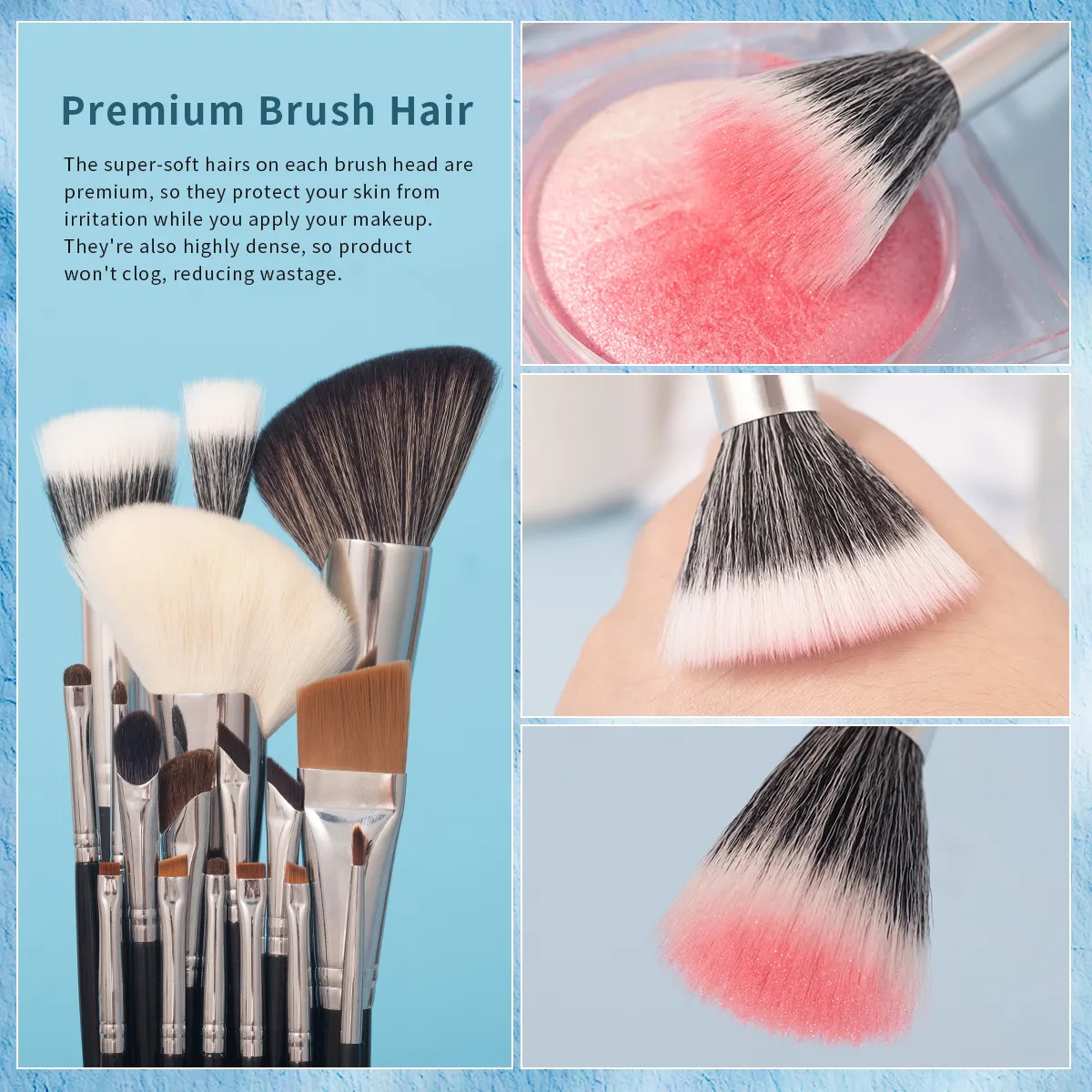 OVW NEW Makeup Brushes Black Handle Soft Fluffy Eyeshadow Foundation Concealer Blending Blush Brush Cosmetics Beauty Tool