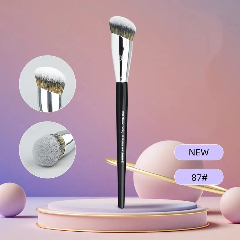 Professional Foundation Brush 47 Broom Head Liquid Foundation Shadow Concealer Brushes Women Face Base Makeup Beauty Tools