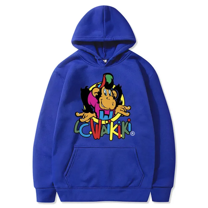 Lc Waikiki Monkey Merchandise Hoodie Men Women Fashion Brand Anime Sweatshirt Monkey Funny Graphic Print Hoodies Man Sweatshirts