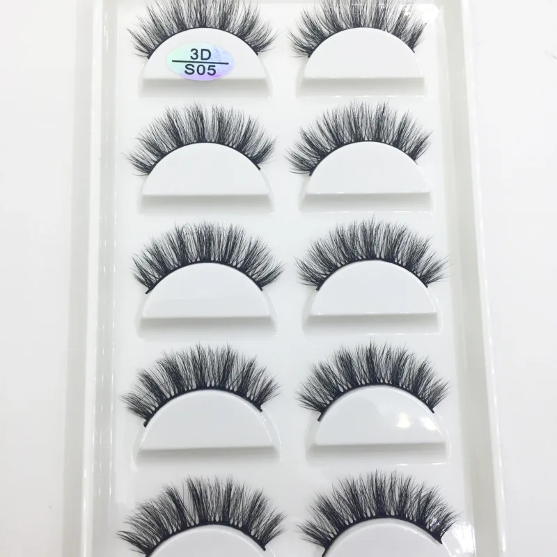 Natural 3D Mink False Eyelashes Soft Wispy Fluffy Eye Faux Lashes Make Up Eyelash Beauty Cat Cilios 5 Pairs 15 Styles