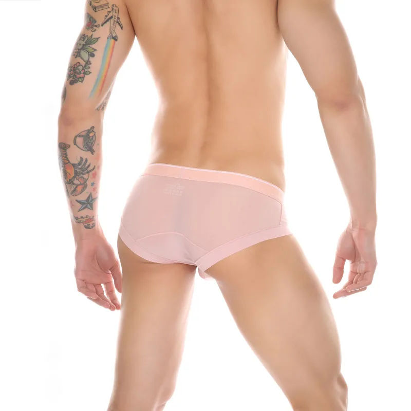 New sissy Men's panties Super Soft Comfortable Underwear Ice Silk Sheer Mesh Men's Briefs Printed Shorts Low-Waist Underpants — image 10