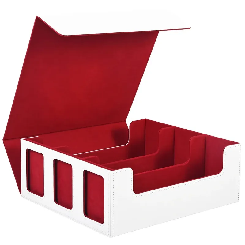 Card Storage Box for Trading Cards 1800+ Deck Box with Display Window Fits for Magic TCG PTCG Sports Cards