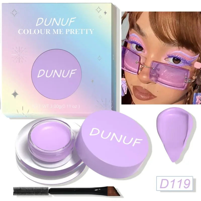 Waterproof and Durable Matte Eye Shadow Eyeliner Cream 12 Color Eyebrow Dye Cream Multi-function Facial Paint Cream Makeup
