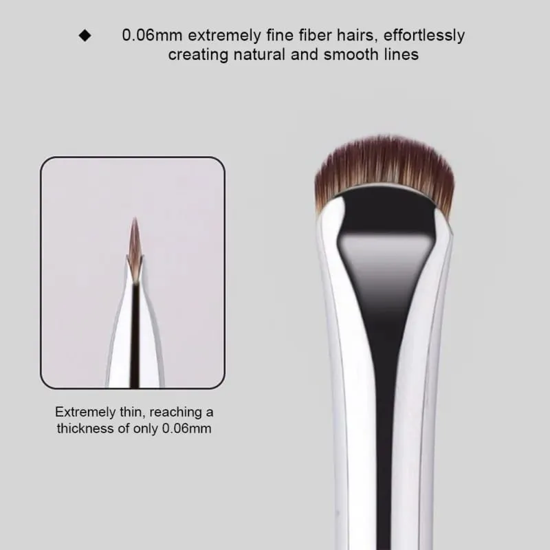 2pcs Curved Eyeliner Makeup Brushes Eye Makeup Smudge Tools Precision Soft Eyeshadow Brush Sharp Thin Small Eye Cosmetic Tools