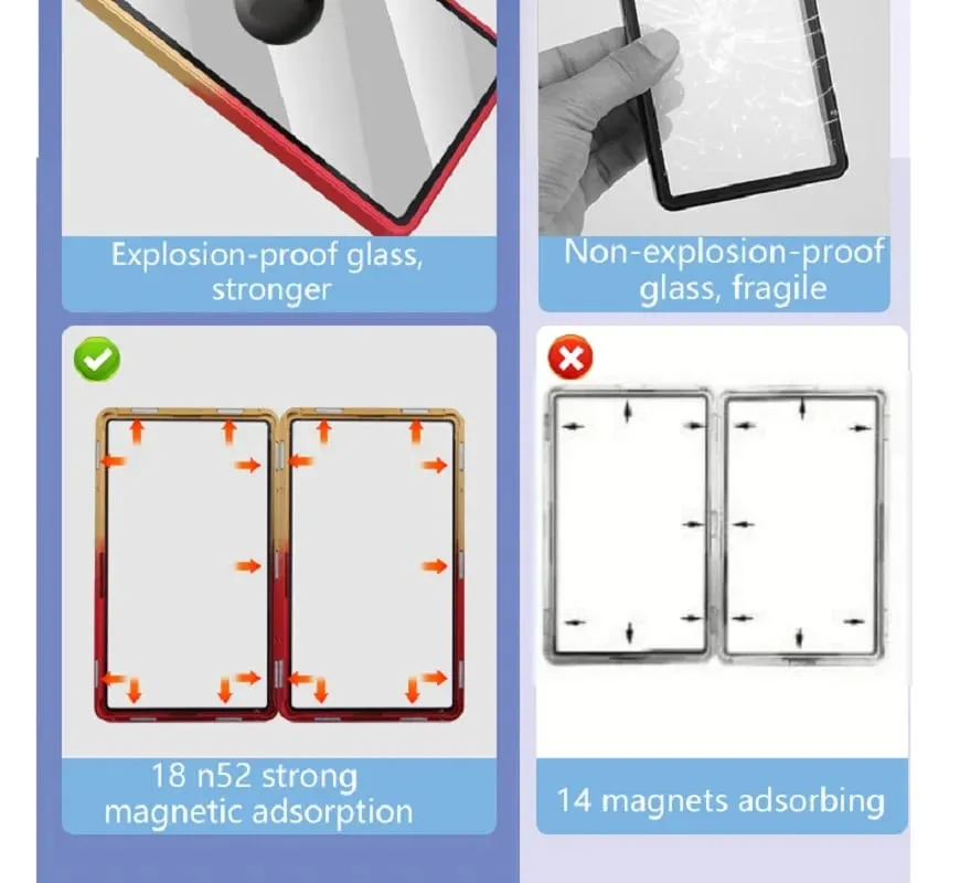 Gradient Color Aluminum Alloy Graded Cards Protector Case for PSA/BGS UV & Scratch Resistant Trading Card Bumper Display Holder