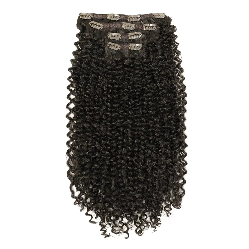 Synthetic Clip In Hair Extensions Kinky Curly Hair extensions for Women 26” Super Long Corn Wave Full Head Fake Hair Pieces