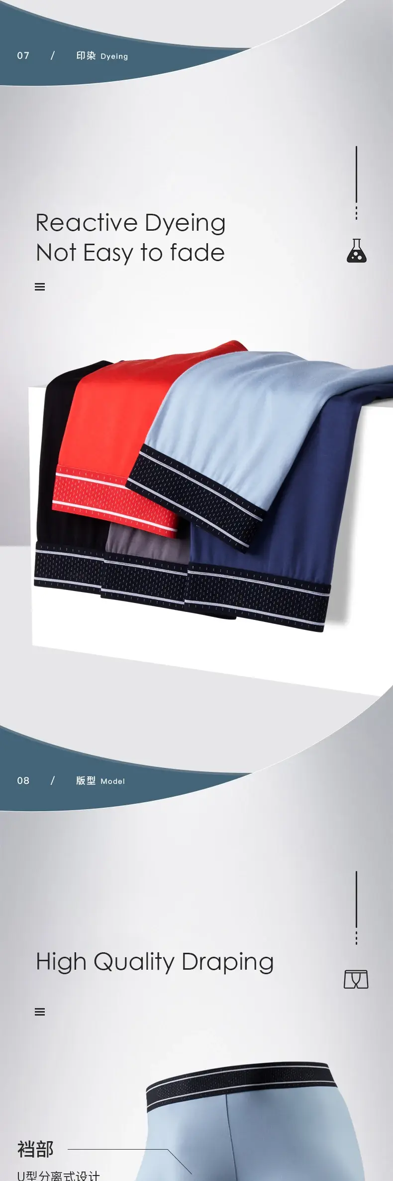 Mens Modal Boxer Shorts Seamless Seperation Bullet Pouch Soft Panties Large Size Breathable Underpants Comfortable Underwear
