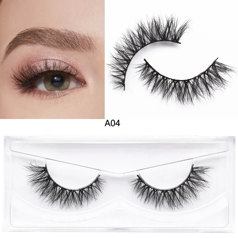 D20 Real Mink Lashes Eyelashes Extension Natural Long Winged Volume Eye Lashes Handmade Mink Fake Eyelash Makeup Lash — image 16
