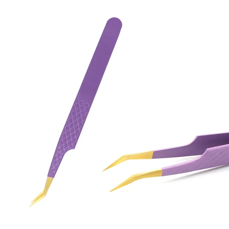 Eyelashes Tweezers Stainless Steel Superhard Tweezers High Precision Anti-static Tweezers For Eyelash Extensions Tools