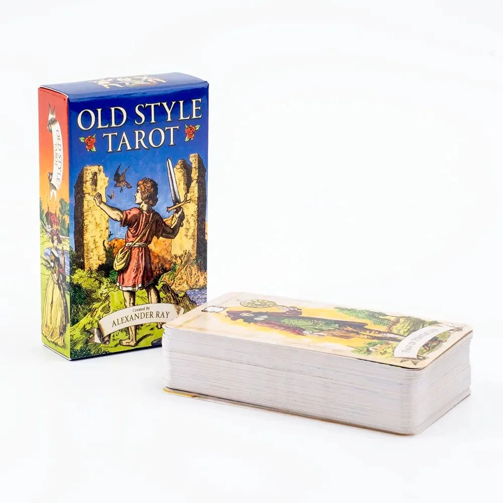 Old Style Tarot 79-Card Deck Oracle English Visions Divination Edition Board Playing Games for Fortune Telling 10.3*6 cm — image 2