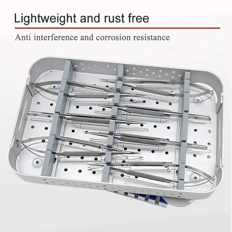 Ophthalmic Microsurgery Instruments Scissors Needle Holders Tweezers Stainless Steel 4/6/8 Piece Set Of Ophthalmic Surgical Tool