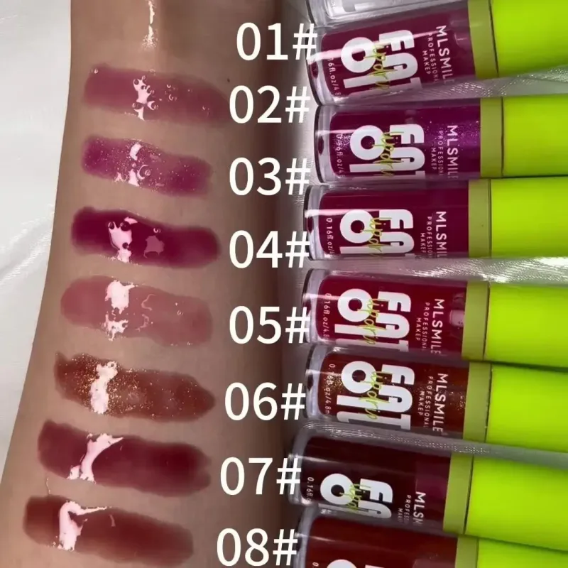 Glossy Lip Care Oil 8 Available Shades Hydrate And Soften Lips Create Plump Dewy Lip Look Comfortable All‑day Wearing