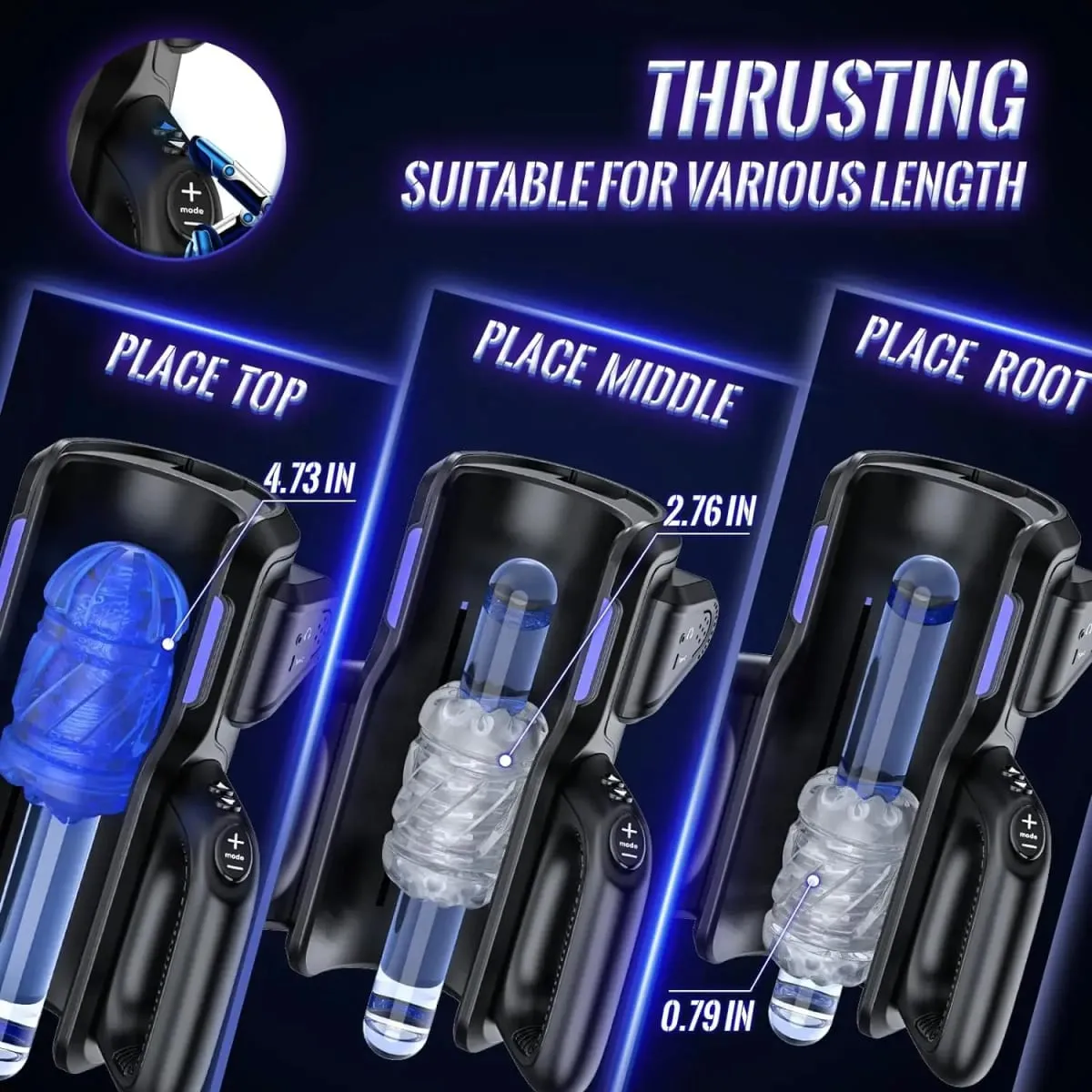 Leten THRUSTING-PRO Thrusting High Speed Male Masturbator Machine Automatic Telescopic Vagina Masturbation Cup Sex Toy For Men