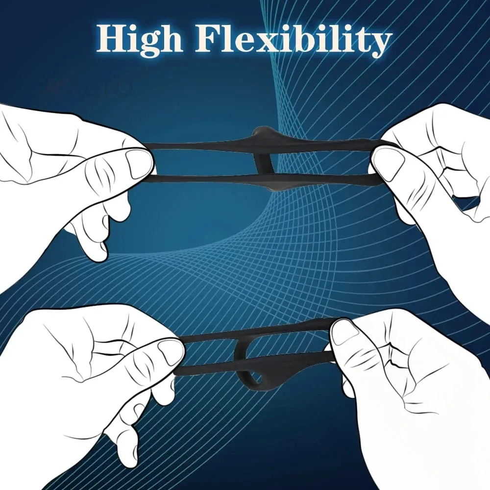 Silicone Cock Ring Penis Ring Enlarger Erection Ejaculation Delay Enhancing Soft Long Lasting Stronger Adult Sex Toy for Men — image 2