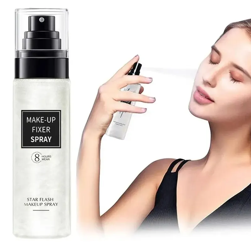 Makeup Setting Spray Waterproof Long Lasting Oil Control Hydrating Nourishing Glowing Facial Fixer Mist Cosmetics 100ml Fixer