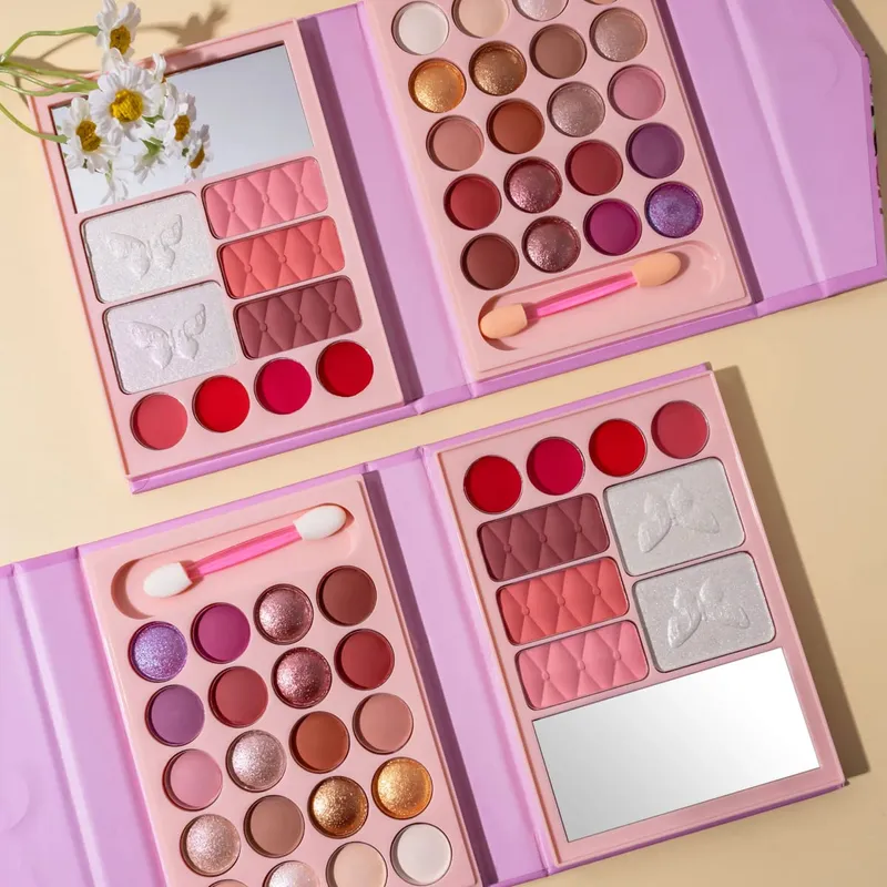 Professional Multifunctional All-in-One Makeup Palette with Matte Shimmery Lipstick Blush Contour Highlighter Makeup Cosmetics — image 4