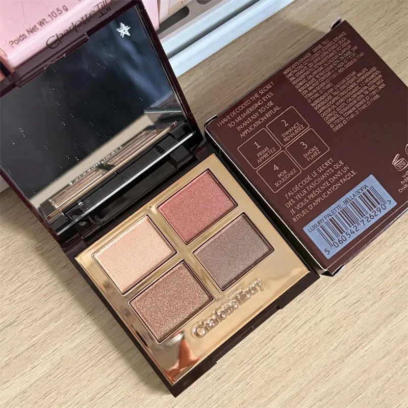 Luxury CT Makeup Suit Four Color Eyeshadow Palette Matte Setting Powder Facial Concealer Effect High-end Lipstick Lady Cosmetics