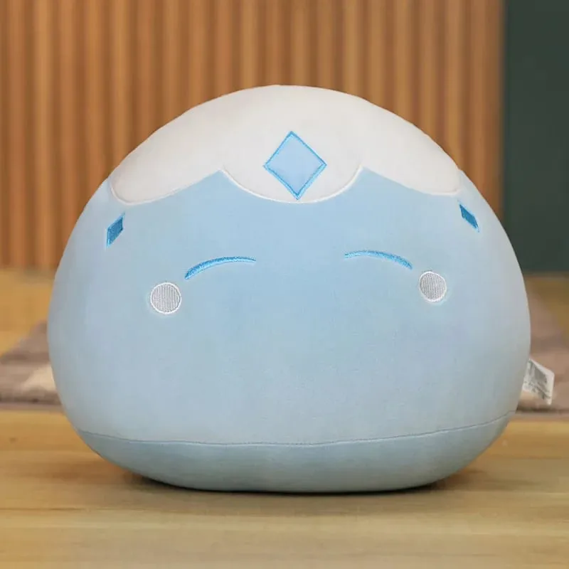 Baru 10Cm Proyek Anime Lucu Genshin Impact Slime Mainan Bantal Mewah Kawaii Kartun Anime Mainan Bantal Hadiah Ulang Tahun Natal untuk Anak-anak