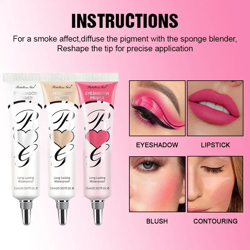 6 Colors Matte Eyeshadow Primer – Crease-Proof Oil-Control Eye Base Long-Lasting Smudge-Resistant Color-Correcting Primer