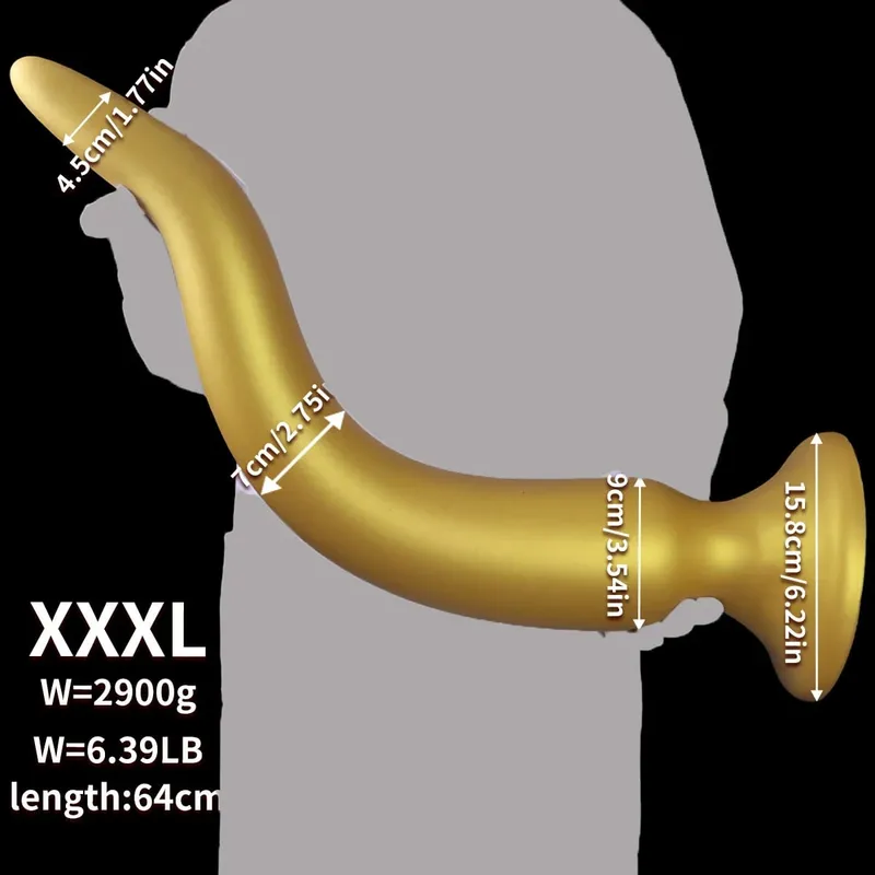 Giant Anal Plug 64CM Super Long Soft Silicone Huge Butt Plug Thick Anal Dildo Dilator with Suction Cup Adult Sex Toys