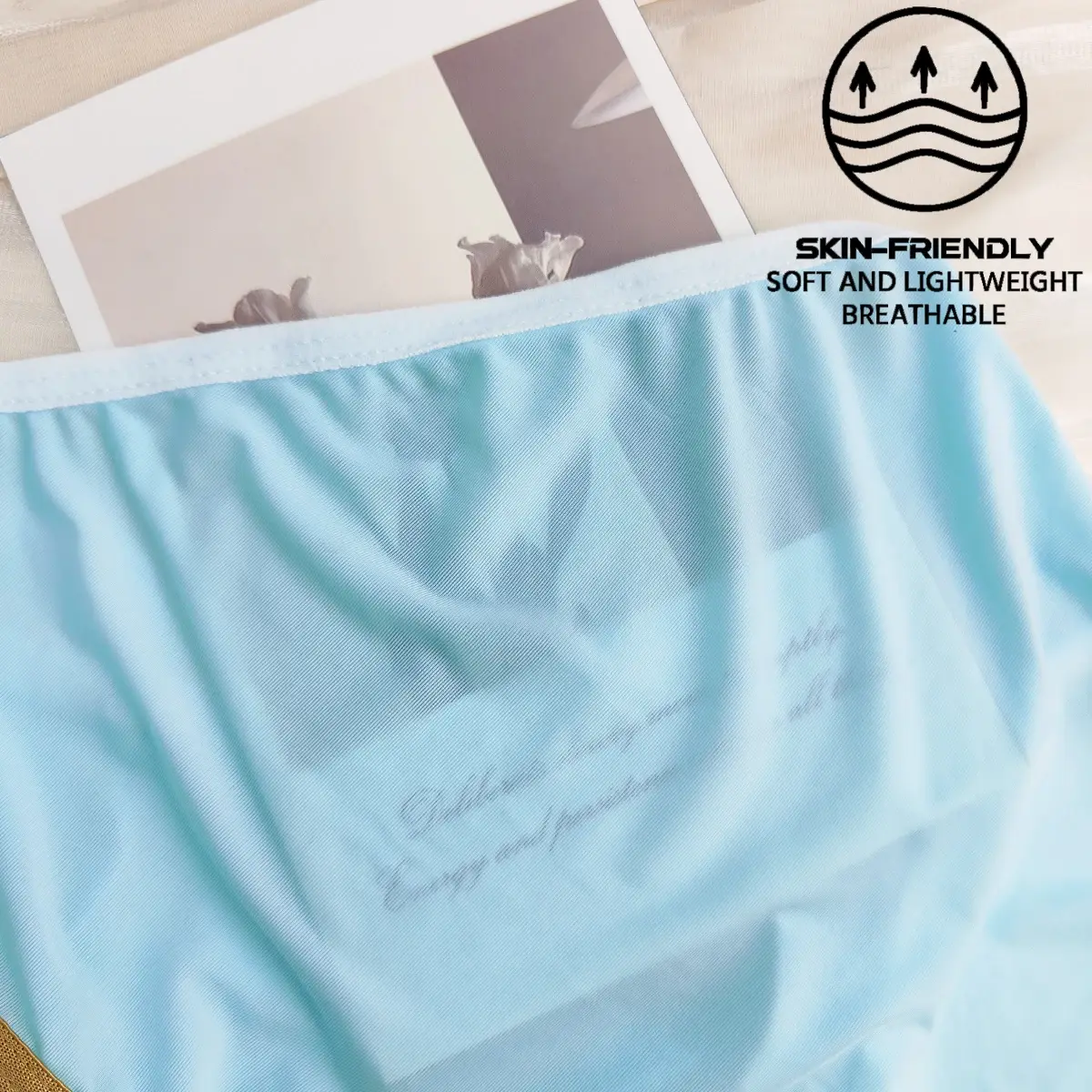 Sexy Men's Underwear Open Front Briefs Crotch Hole Male Gay Underpants Ice Silk U Convex Design Low Waist Panties