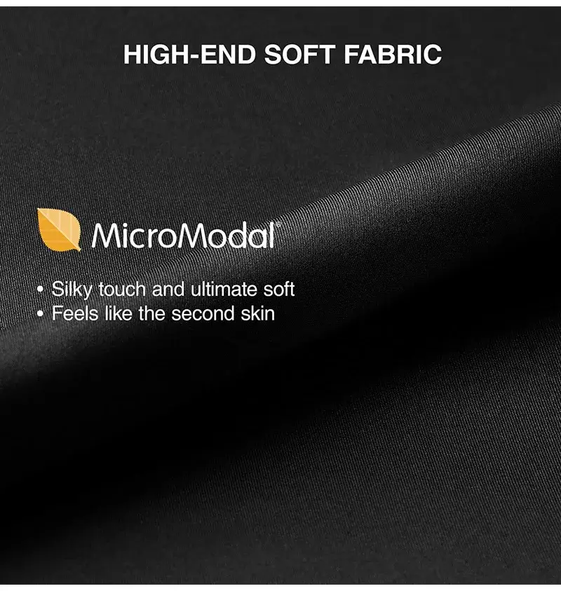 David Archy 3 Pack Mens ชุดชั้นในกางเกงบ็อกเซอร์ Basic MicroModal Soft Breathable Mens Dual Pouch Boxers Quick Dry กีฬาฟิตเนส