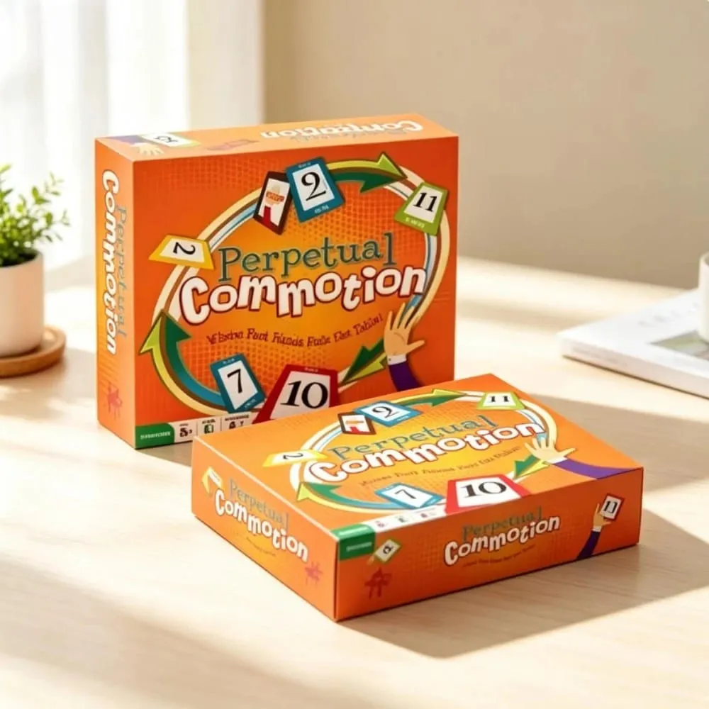 Perpetual Commotion Fast Hands Number Card Game Family Party Strategy Reaction Game English Version 2026 New Model