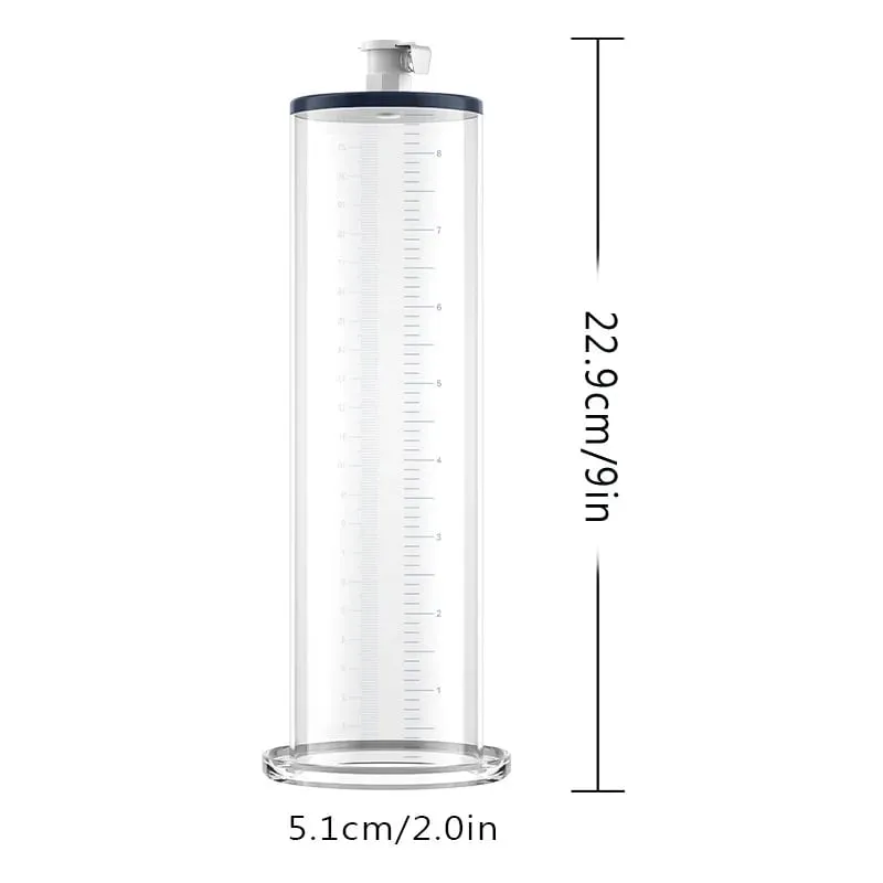 Acrylic Penis Pump Accessories Vacuum Penis Enlargement Device Masturbation Vacuum Pump Flange Pump Penis Cylinder Set Sex Toys