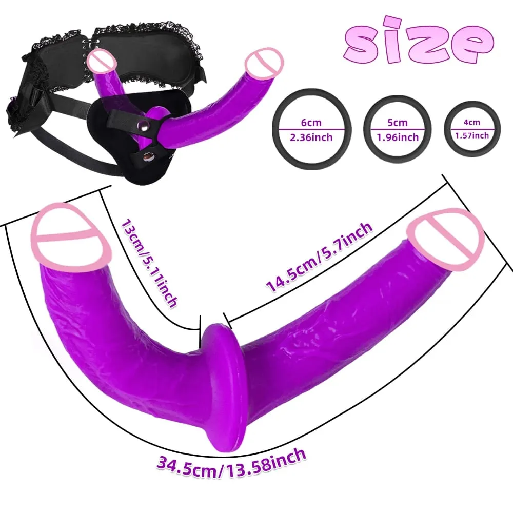 Umschnalldildo für Damen, Sexspielzeug – Doppeldildo aus Fleisch, Silikon, Fantasy-Dildo, lange Dildos, Umschnalldildo, große Analdildos