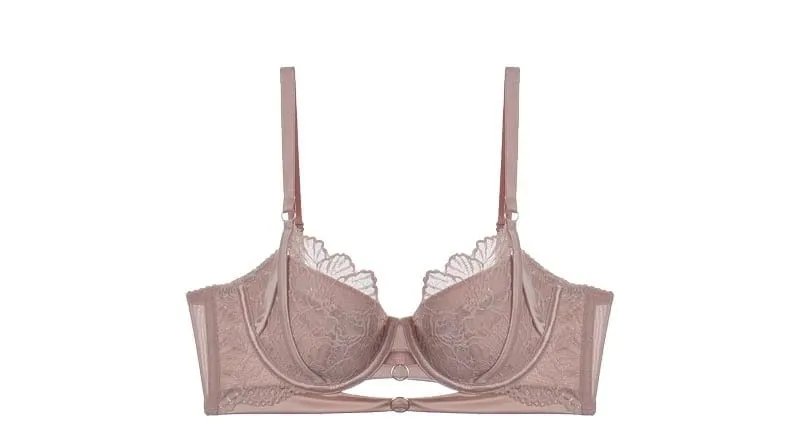 Anime Lace Bra Set Push Up Underwire Japan Kawaii Hollowed Bralette Small Chest Sexy Sheer Thin Cup Pure Girlish Lingerie Set — image 10