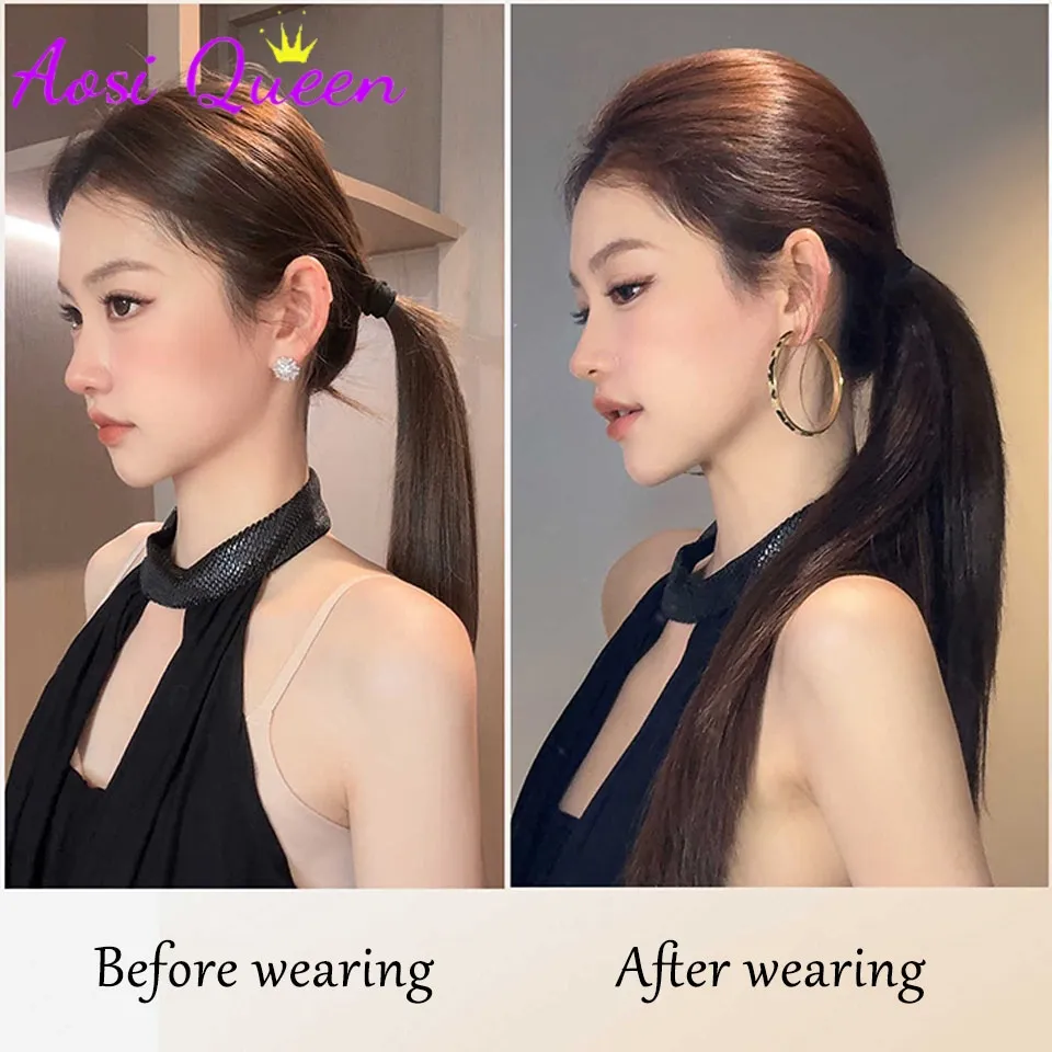 Fluffy Invisible Seamless Hair Pads Women Clip in Hair Extension Lining of Natural Hair Top Side Cover Piece Synthetic Pads