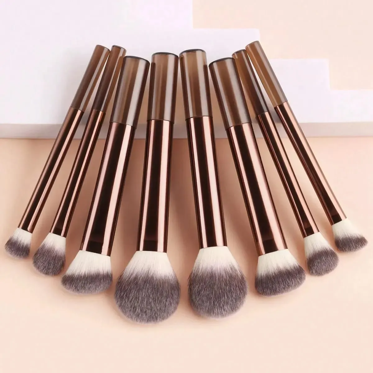 Professional Multifunctional Makeup Brush Set 8pcs Long-Handle Makeup Brushes Including Powder Blush Foundation Contour Nos — image 3