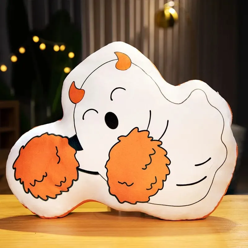 30CM Funny Pumpkin Ghost Cute Elves Skeleton Death Dark Cat Soft Pillow Halloween Home Decoration Sofa Cushion Nap Sleep Toys — image 12