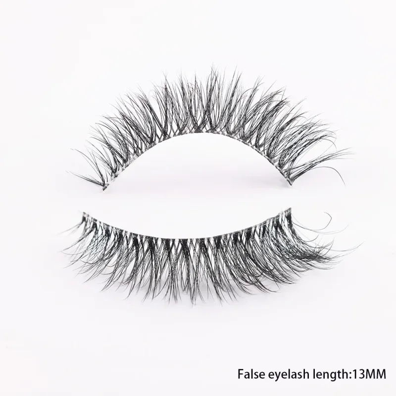3D Mink Lashes Transparent Band False Eyelashes Natural Fake Eyelash Anime Winged Clear Band Lashes Manga Lashes Makeup