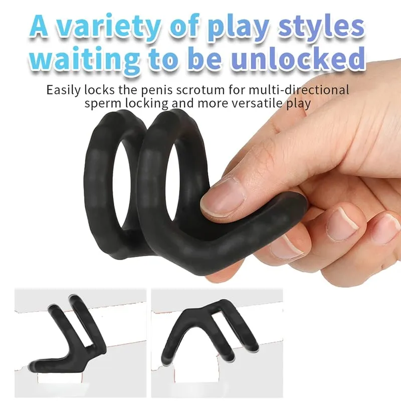 New Semen Lock Ring Upgrade Locking Ring for Men Penis Ring Delay Cock Ring Retarded Ejaculation Sex Toy Product for Gay Men 18+ — image 5